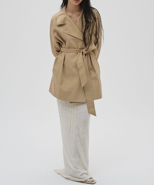 TODAYFUL（トゥデイフル）の「【TODAYFUL/トゥデイフル】Spring Short Trench/スプリングショートトレンチ（トレンチコート・レディース・キナリ/ベージュ・36/38）」の14枚目の写真