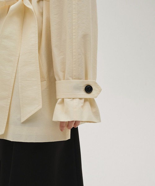 TODAYFUL（トゥデイフル）の「【TODAYFUL/トゥデイフル】Spring Short Trench/スプリングショートトレンチ（トレンチコート・レディース・キナリ/ベージュ・36/38）」の21枚目の写真