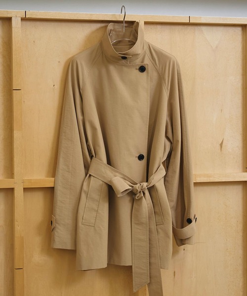 TODAYFUL（トゥデイフル）の「【TODAYFUL/トゥデイフル】Spring Short Trench/スプリングショートトレンチ（トレンチコート・レディース・キナリ/ベージュ・36/38）」の4枚目の写真