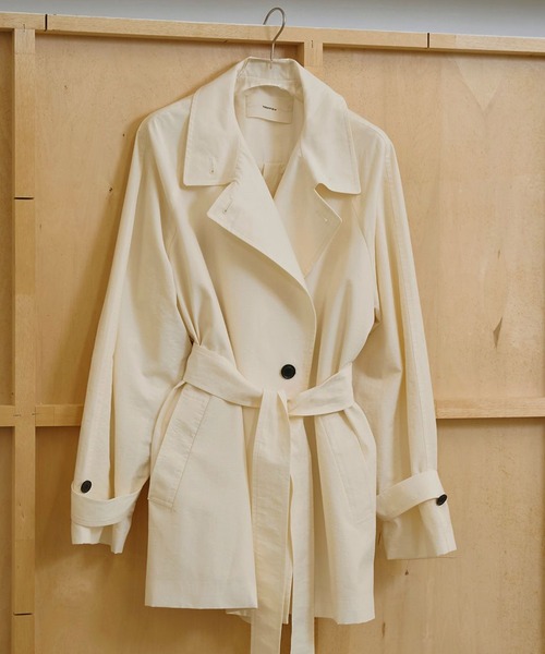 TODAYFUL（トゥデイフル）の「【TODAYFUL/トゥデイフル】Spring Short Trench/スプリングショートトレンチ（トレンチコート・レディース・キナリ/ベージュ・36/38）」の15枚目の写真