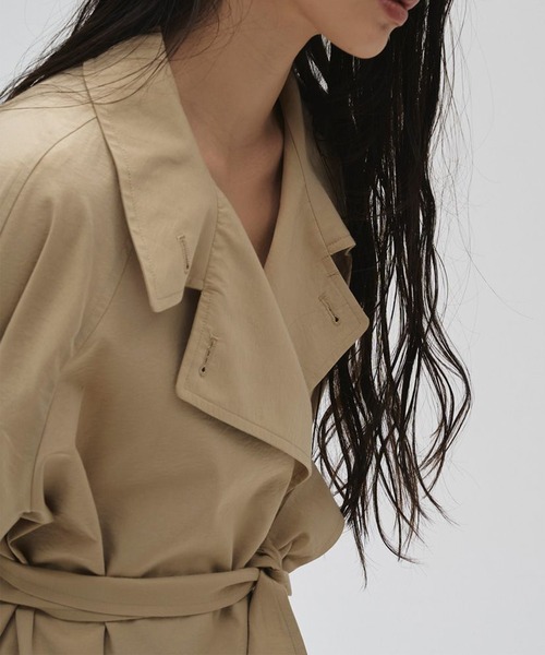 TODAYFUL（トゥデイフル）の「【TODAYFUL/トゥデイフル】Spring Short Trench/スプリングショートトレンチ（トレンチコート・レディース・キナリ/ベージュ・36/38）」の13枚目の写真