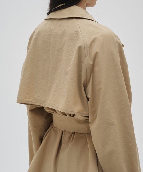 TODAYFUL（トゥデイフル）の「【TODAYFUL/トゥデイフル】Spring Short Trench/スプリングショートトレンチ（トレンチコート・レディース・キナリ/ベージュ・36/38）」の6枚目の写真