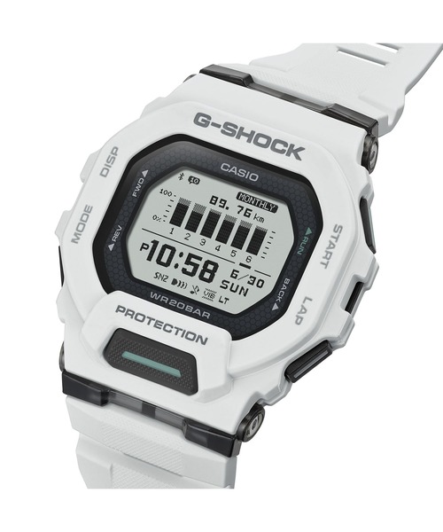G-SHOCK(ジーショック)の「G-SQUAD(ジー・スクワッド) / GBD-200-7JF(デジタル腕時計・メンズ・ホワイト・FREE)」の6枚目の写真