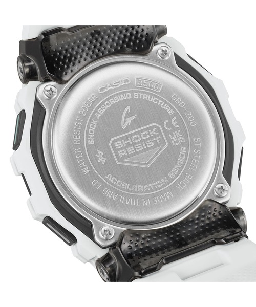 G-SHOCK(ジーショック)の「G-SQUAD(ジー・スクワッド) / GBD-200-7JF(デジタル腕時計・メンズ・ホワイト・FREE)」の7枚目の写真