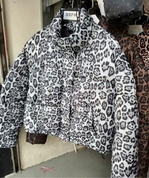 レオパード中綿ジャケット