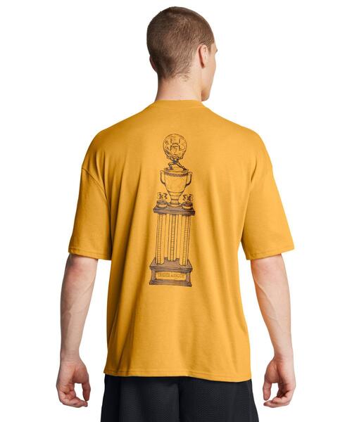 UNDER ARMOUR(アンダーアーマー)の「UAヘビーウェイト オーバーサイズ トロフィー ショートスリーブTシャツ(ライフスタイル/メンズ)(Tシャツ/カットソー・メンズ・イエロー系・2XL/M/S/3XL/L/XL)」の2枚目の写真