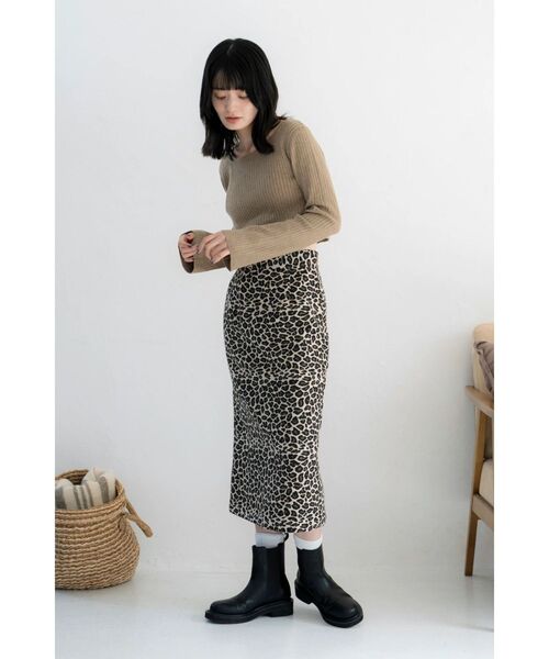 Ungrid（アングリッド）の「アニマルジャカードスカート（スカート・レディース・ブラウン/ベージュ・FREE）」の12枚目の写真