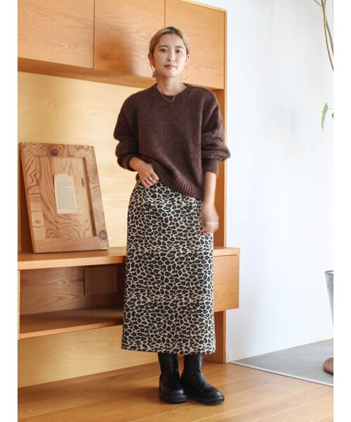 Ungrid（アングリッド）の「アニマルジャカードスカート（スカート・レディース・ブラウン/ベージュ・FREE）」の13枚目の写真