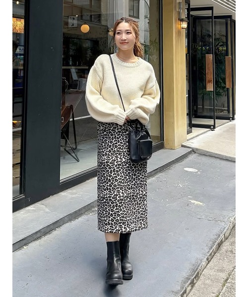 Ungrid（アングリッド）の「アニマルジャカードスカート（スカート・レディース・ブラウン/ベージュ・FREE）」の17枚目の写真