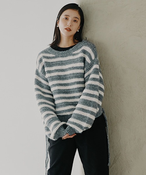 studio CLIP（スタディオクリップ）の「【吸湿発熱・吸放湿性】ウールミックスシアークルーネックプルオーバー[プラスサイズあり]（Tシャツ/カットソー・レディース・その他7/オフホワイト/その他8/ライトグレー/ボルドー/ライトグリーン・FREE/ﾌﾘｰ(L)）」の8枚目の写真