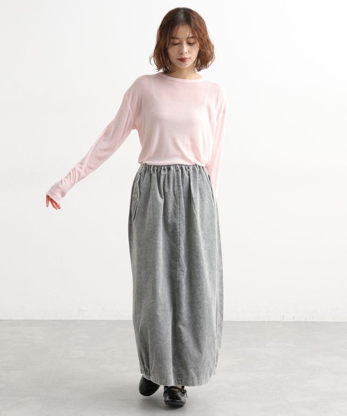 studio CLIP（スタディオクリップ）の「【吸湿発熱・吸放湿性】ウールミックスシアークルーネックプルオーバー[プラスサイズあり]（Tシャツ/カットソー・レディース・その他7/オフホワイト/その他8/ライトグレー/ボルドー/ライトグリーン・FREE/ﾌﾘｰ(L)）」の17枚目の写真