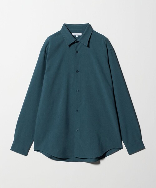 A DAY IN THE LIFE UNITED ARROWS(アデイインザライフユナイテッドアローズ)の「ウールライク ピーチ レギュラーカラー リラックスシャツ<A DAY IN THE LIFE>(シャツ/ブラウス・メンズ・ベージュ/ダークグレー/ターコイズブルー系/ネイビー・S/M/L)」の4枚目の写真
