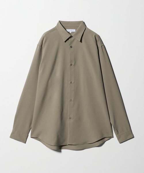A DAY IN THE LIFE UNITED ARROWS(アデイインザライフユナイテッドアローズ)の「ウールライク ピーチ レギュラーカラー リラックスシャツ<A DAY IN THE LIFE>(シャツ/ブラウス・メンズ・ベージュ/ダークグレー/ターコイズブルー系/ネイビー・S/M/L)」の2枚目の写真