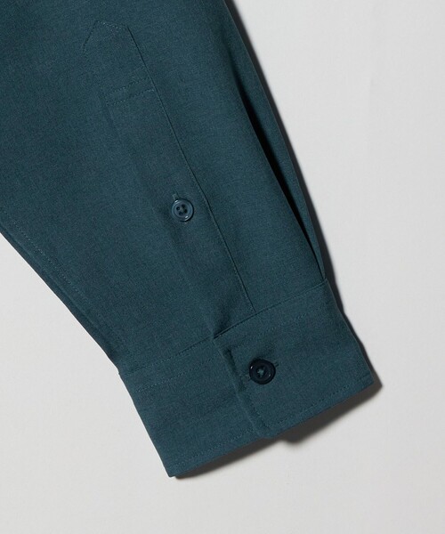 A DAY IN THE LIFE UNITED ARROWS(アデイインザライフユナイテッドアローズ)の「ウールライク ピーチ レギュラーカラー リラックスシャツ<A DAY IN THE LIFE>(シャツ/ブラウス・メンズ・ベージュ/ダークグレー/ターコイズブルー系/ネイビー・S/M/L)」の7枚目の写真
