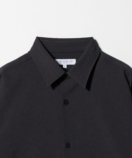 A DAY IN THE LIFE UNITED ARROWS(アデイインザライフユナイテッドアローズ)の「ウールライク ピーチ レギュラーカラー リラックスシャツ<A DAY IN THE LIFE>(シャツ/ブラウス・メンズ・ベージュ/ダークグレー/ターコイズブルー系/ネイビー・S/M/L)」の14枚目の写真