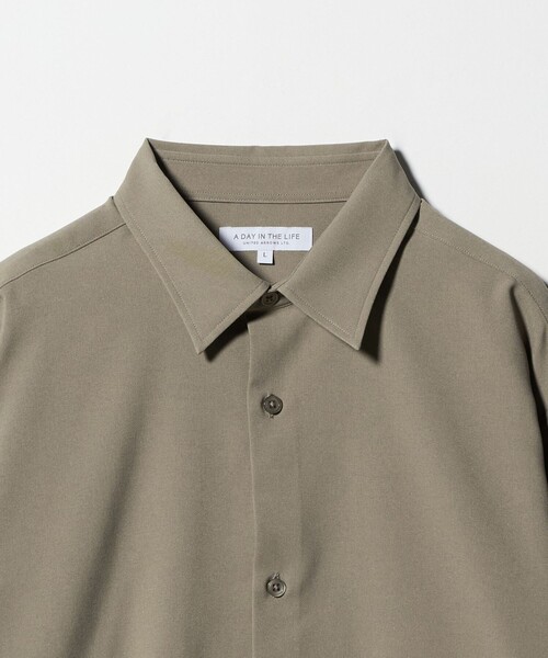 A DAY IN THE LIFE UNITED ARROWS(アデイインザライフユナイテッドアローズ)の「ウールライク ピーチ レギュラーカラー リラックスシャツ<A DAY IN THE LIFE>(シャツ/ブラウス・メンズ・ベージュ/ダークグレー/ターコイズブルー系/ネイビー・S/M/L)」の17枚目の写真