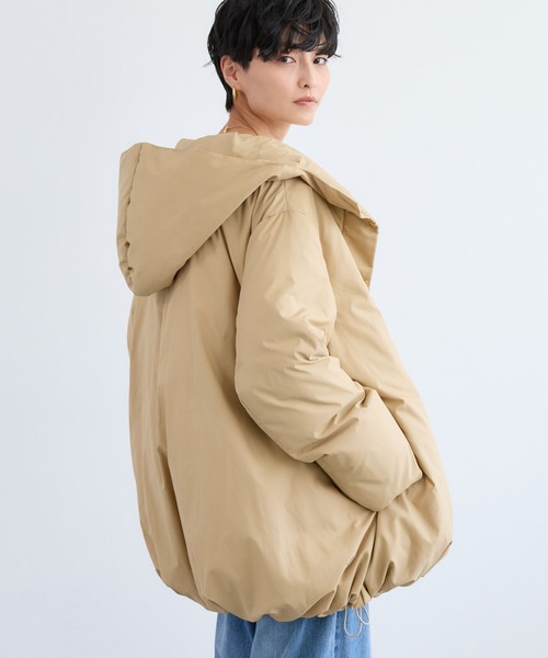 BARNYARDSTORM(バンヤードストーム)の「BARNYARDSTORM / 撥水ダウンコート【JAPAN FABRIC】(ダウンジャケット/コート・レディース・ベージュ/ブラック・S/M)」の17枚目の写真