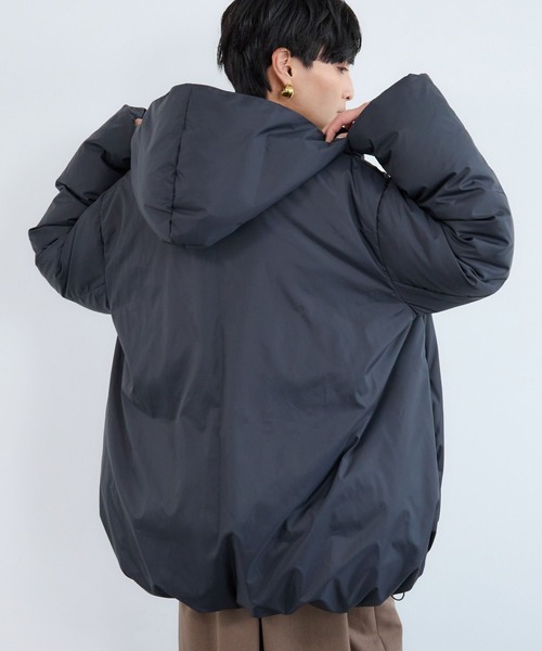 BARNYARDSTORM(バンヤードストーム)の「BARNYARDSTORM / 撥水ダウンコート【JAPAN FABRIC】(ダウンジャケット/コート・レディース・ベージュ/ブラック・S/M)」の5枚目の写真