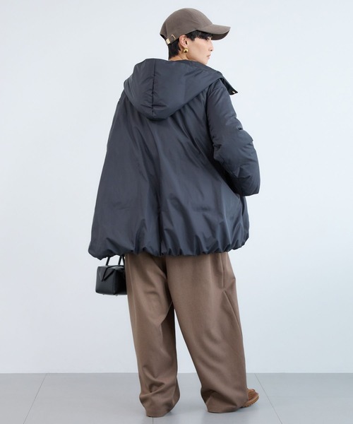 BARNYARDSTORM(バンヤードストーム)の「BARNYARDSTORM / 撥水ダウンコート【JAPAN FABRIC】(ダウンジャケット/コート・レディース・ベージュ/ブラック・S/M)」の10枚目の写真