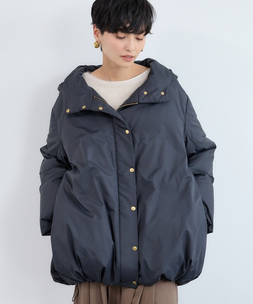 BARNYARDSTORM(バンヤードストーム)の「BARNYARDSTORM / 撥水ダウンコート【JAPAN FABRIC】(ダウンジャケット/コート・レディース・ベージュ/ブラック・S/M)」の7枚目の写真