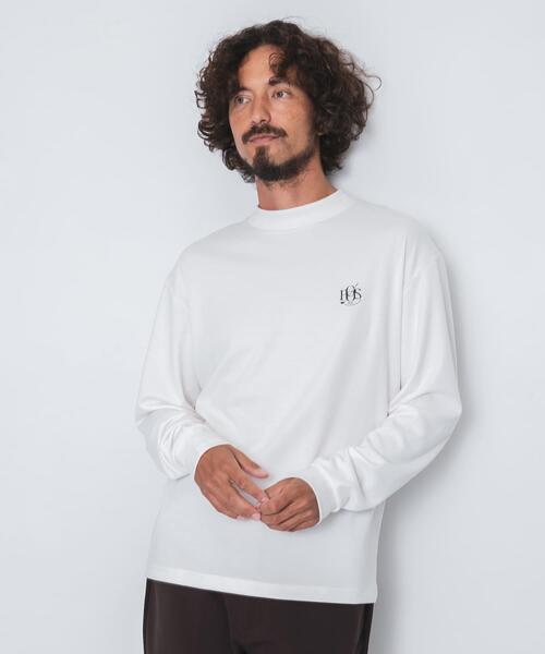 セール】OOPS 機能付きモックネックロングTシャツ（Tシャツ/カットソー