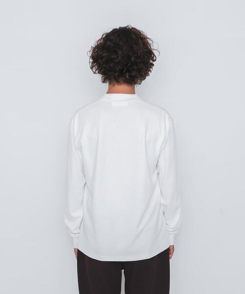 URBAN RESEARCH Sonny Label(アーバンリサーチサニーレーベル)の「OOPS 機能付きモックネックロングTシャツ(Tシャツ/カットソー・メンズ・ブラック/オフホワイト・X-LARGE/LARGE/MEDIUM)」の14枚目の写真