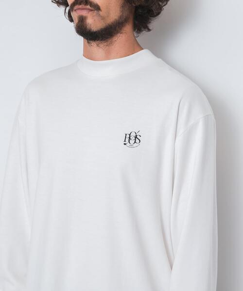 セール】OOPS 機能付きモックネックロングTシャツ（Tシャツ/カットソー