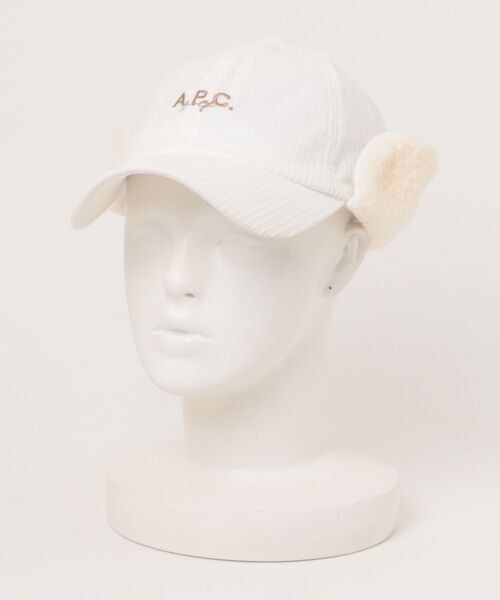 A.P.C. GOLF(アー・ペー・セー ゴルフ)の「Fantine Cap(キャップ・レディース・オフホワイト/ピンク系その他・ONESIZE)」の1枚目の写真