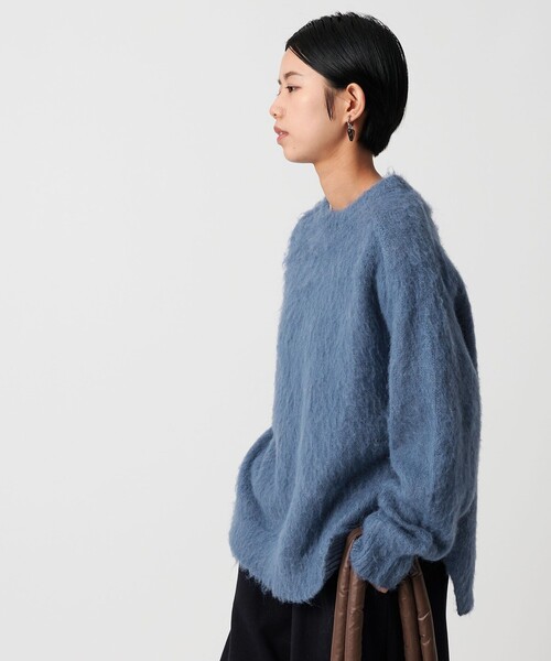 CITEN（シテン）の「＜CITEN＞エッセンシャルシャギーニット（ニット/セーター・レディース・ブラウン系/コバルトブルー/グレー系/レッド/イエロー・FREE）」の3枚目の写真