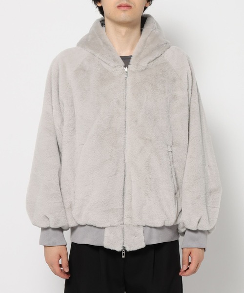 HARE（ハレ）の「リバーシブルファーフードブルゾン(HARE)（ブルゾン・メンズ・グレー/ブラック・SMALL/MEDIUM）」の18枚目の写真