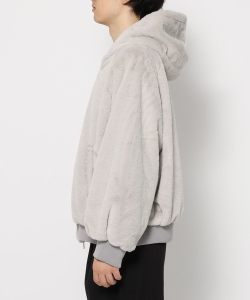 HARE（ハレ）の「リバーシブルファーフードブルゾン(HARE)（ブルゾン・メンズ・グレー/ブラック・SMALL/MEDIUM）」の19枚目の写真