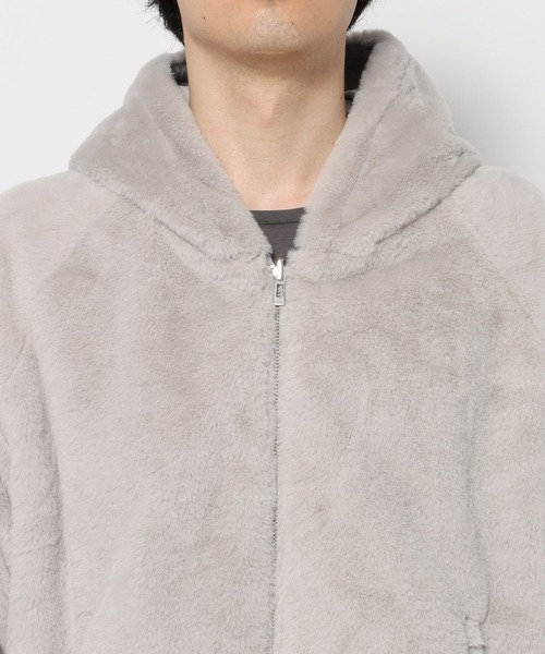 HARE（ハレ）の「リバーシブルファーフードブルゾン(HARE)（ブルゾン・メンズ・グレー/ブラック・SMALL/MEDIUM）」の21枚目の写真