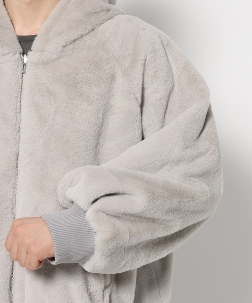 HARE（ハレ）の「リバーシブルファーフードブルゾン(HARE)（ブルゾン・メンズ・グレー/ブラック・SMALL/MEDIUM）」の22枚目の写真