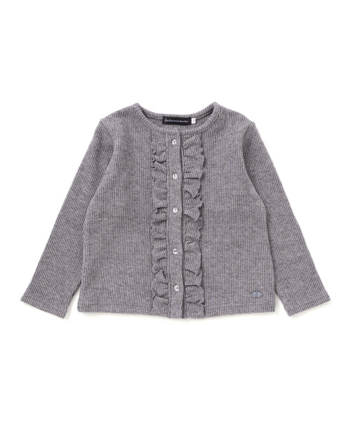 BeBe Petits Pois Vert（ベベプチポワヴェール）の「ラメニットフリルカーディガン（カーディガン/ボレロ・キッズ・ホワイト/グレー・110cm/130cm/140cm/120cm/150cm）」の15枚目の写真