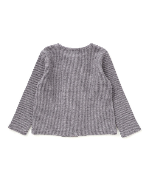 BeBe Petits Pois Vert（ベベプチポワヴェール）の「ラメニットフリルカーディガン（カーディガン/ボレロ・キッズ・ホワイト/グレー・110cm/130cm/140cm/120cm/150cm）」の16枚目の写真