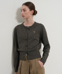 GENERAL IDEA（ジェネラルアイデア）の「【GENERAL IDEA】ロゴ入りラウンドネック長袖カーディガン / ESSENTIAL CREW NECK CARDIGAN（カーディガン/ボレロ）」