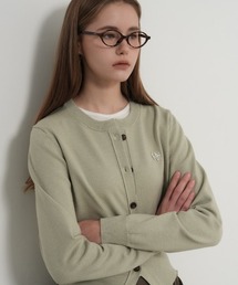 GENERAL IDEA | 【GENERAL IDEA】ロゴ入りラウンドネック長袖カーディガン / ESSENTIAL CREW NECK CARDIGAN(カーディガン/ボレロ)