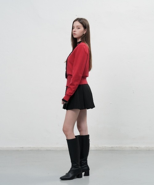 【GENERAL IDEA】ロゴ入りラウンドネック長袖カーディガン / ESSENTIAL CREW NECK CARDIGAN(カーディガン/ボレロ)|GENERAL IDEA(ジェネラルアイデア)