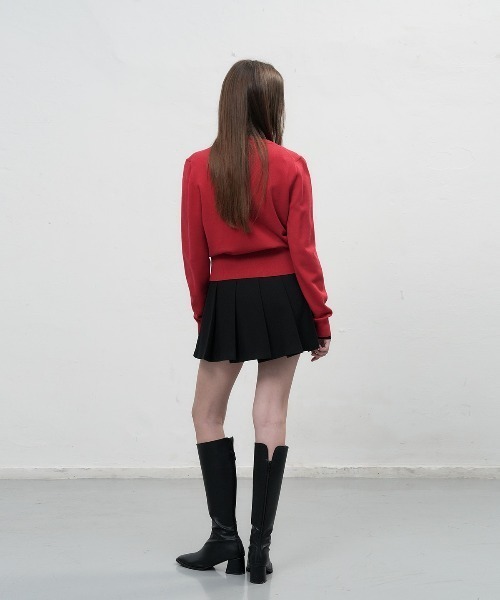 【GENERAL IDEA】ロゴ入りラウンドネック長袖カーディガン / ESSENTIAL CREW NECK CARDIGAN(カーディガン/ボレロ)|GENERAL IDEA(ジェネラルアイデア)