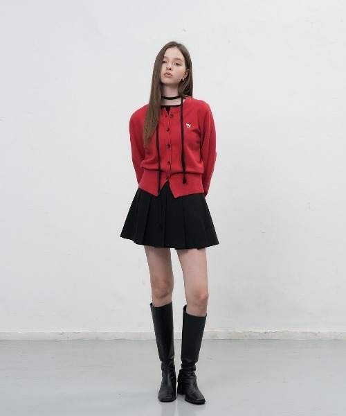 【GENERAL IDEA】ロゴ入りラウンドネック長袖カーディガン / ESSENTIAL CREW NECK CARDIGAN(カーディガン/ボレロ)|GENERAL IDEA(ジェネラルアイデア)