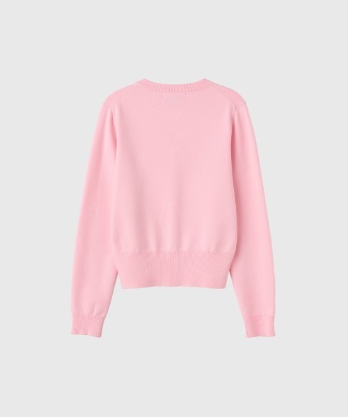 【GENERAL IDEA】ロゴ入りラウンドネック長袖カーディガン / ESSENTIAL CREW NECK CARDIGAN(カーディガン/ボレロ)|GENERAL IDEA(ジェネラルアイデア)