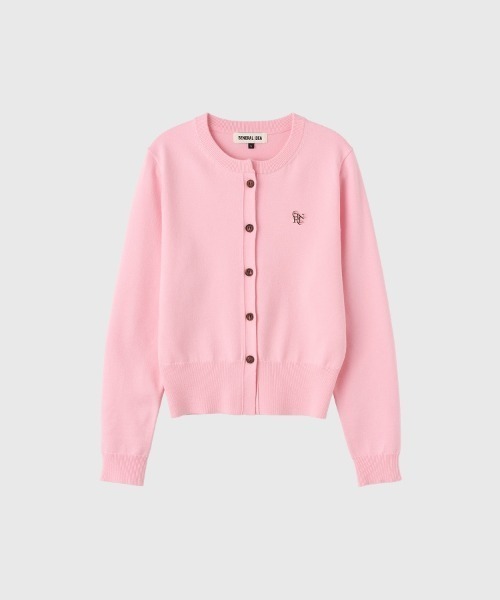 【GENERAL IDEA】ロゴ入りラウンドネック長袖カーディガン / ESSENTIAL CREW NECK CARDIGAN(カーディガン/ボレロ)|GENERAL IDEA(ジェネラルアイデア)