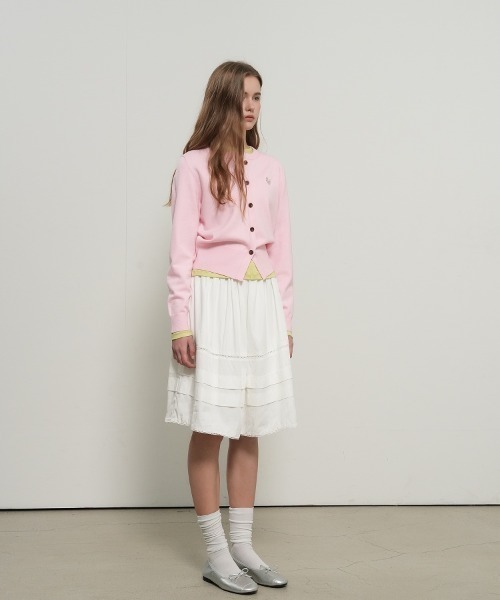 【GENERAL IDEA】ロゴ入りラウンドネック長袖カーディガン / ESSENTIAL CREW NECK CARDIGAN(カーディガン/ボレロ)|GENERAL IDEA(ジェネラルアイデア)