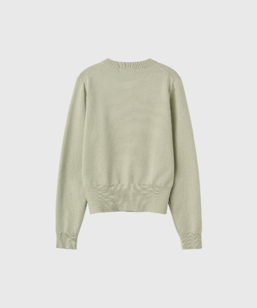 【GENERAL IDEA】ロゴ入りラウンドネック長袖カーディガン / ESSENTIAL CREW NECK CARDIGAN(カーディガン/ボレロ)|GENERAL IDEA(ジェネラルアイデア)