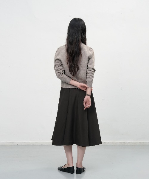 【GENERAL IDEA】ロゴ入りラウンドネック長袖カーディガン / ESSENTIAL CREW NECK CARDIGAN(カーディガン/ボレロ)|GENERAL IDEA(ジェネラルアイデア)