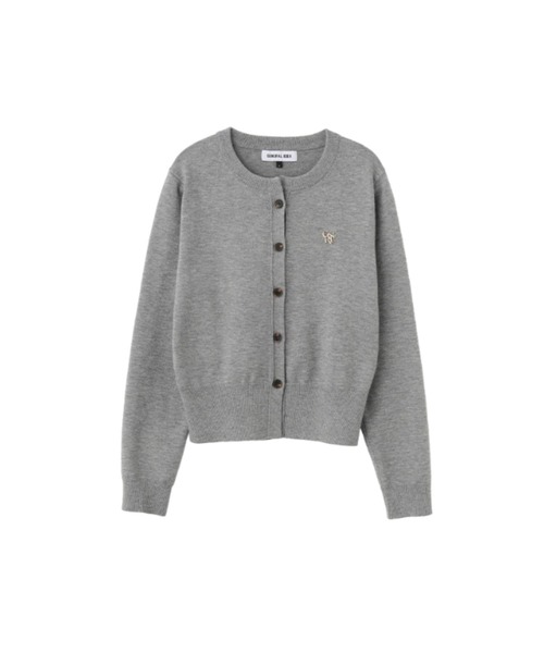 【GENERAL IDEA】ロゴ入りラウンドネック長袖カーディガン / ESSENTIAL CREW NECK CARDIGAN(カーディガン/ボレロ)|GENERAL IDEA(ジェネラルアイデア)