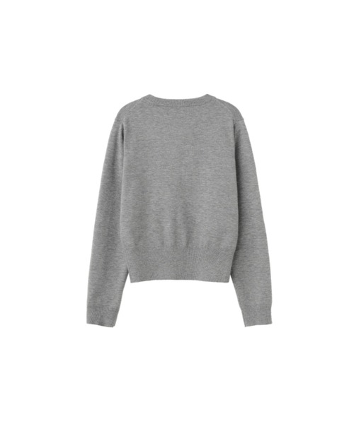 【GENERAL IDEA】ロゴ入りラウンドネック長袖カーディガン / ESSENTIAL CREW NECK CARDIGAN(カーディガン/ボレロ)|GENERAL IDEA(ジェネラルアイデア)