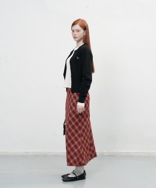 【GENERAL IDEA】ロゴ入りラウンドネック長袖カーディガン / ESSENTIAL CREW NECK CARDIGAN(カーディガン/ボレロ)|GENERAL IDEA(ジェネラルアイデア)