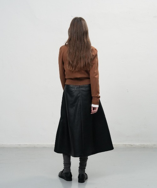 【GENERAL IDEA】ロゴ入りラウンドネック長袖カーディガン / ESSENTIAL CREW NECK CARDIGAN(カーディガン/ボレロ)|GENERAL IDEA(ジェネラルアイデア)