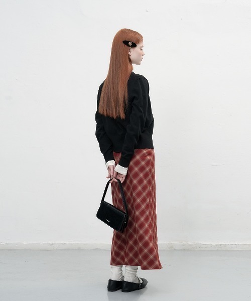 【GENERAL IDEA】ロゴ入りラウンドネック長袖カーディガン / ESSENTIAL CREW NECK CARDIGAN(カーディガン/ボレロ)|GENERAL IDEA(ジェネラルアイデア)